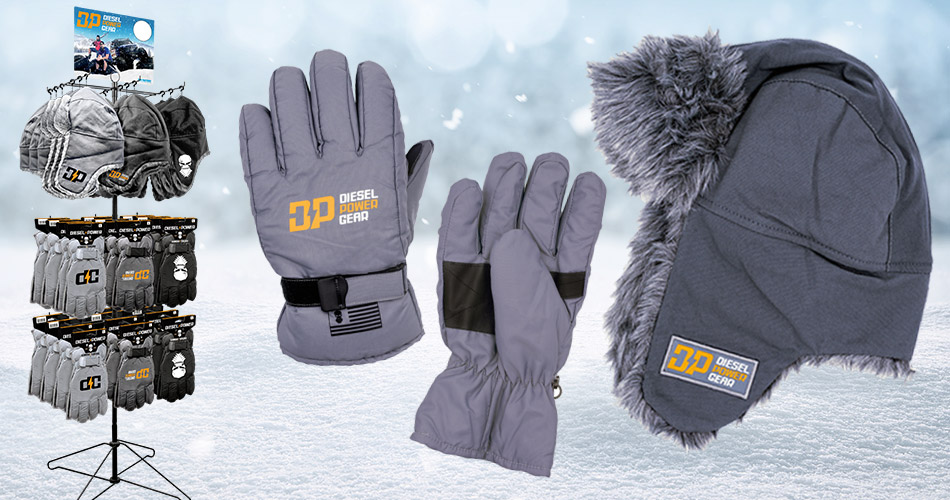 Diesel Power Gear Trapper Hats and Gloves