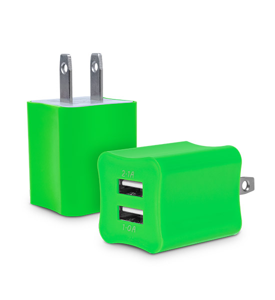 HookUps Dual Wall Charger with 2 USB Ports