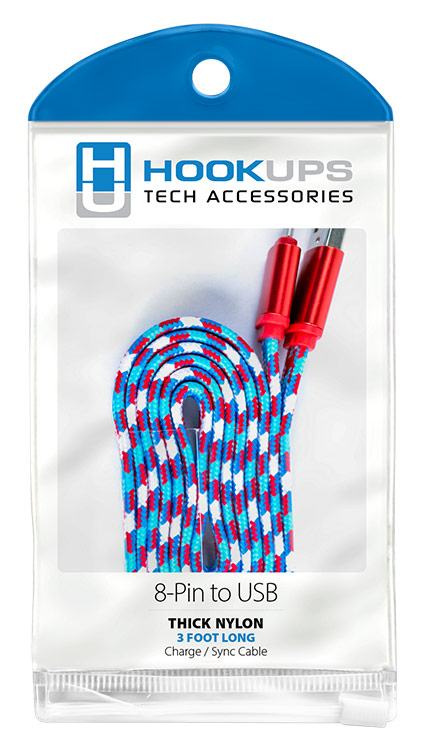 iPhone 8-Pin to USB Nylon Braided Cable