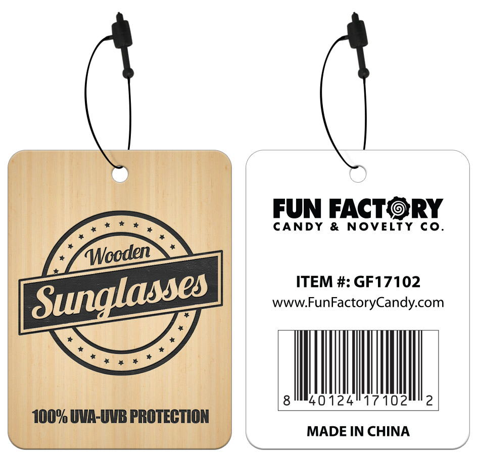 Wooden Sunglasses Tag