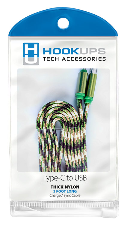 Type-C to USB Nylon Braided Cable