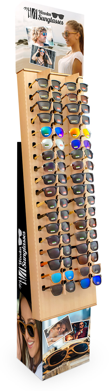 Wooden Sunglasses POP Display